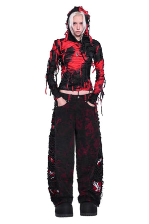 Electric Moon Punk Hooded Top