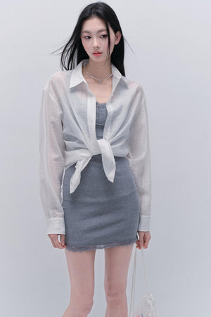 Elegant Blue Blouse Shirt
