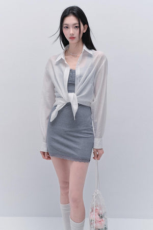Elegant Blue Blouse Shirt