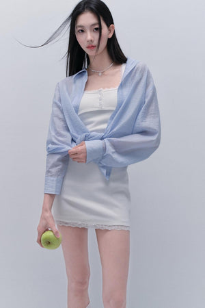 Elegant Blue Blouse Shirt