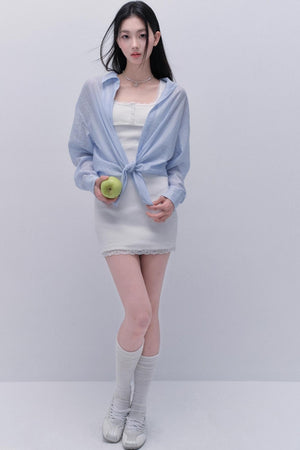 Elegant Blue Blouse Shirt