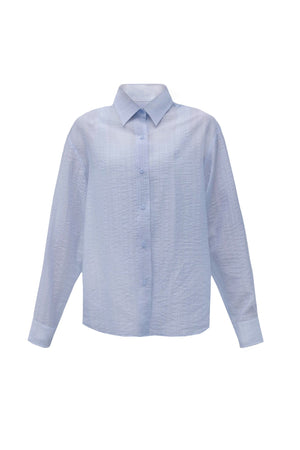 Elegant Blue Blouse Shirt