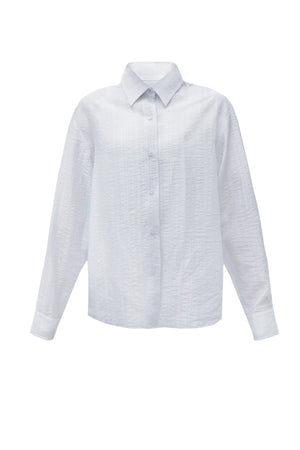 Elegant Blue Blouse Shirt