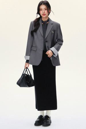 Elegant Bow-Tie Fitted Cardigan