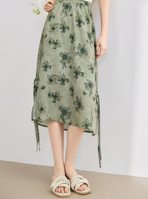 Elegant Chinese Style Smudge Skirt