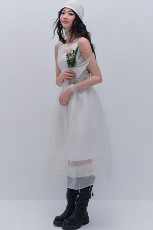 Elegant Cloak Skirt Dress Set-Up