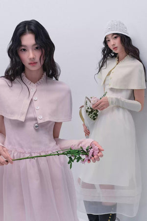 Elegant Cloak Skirt Dress Set-Up
