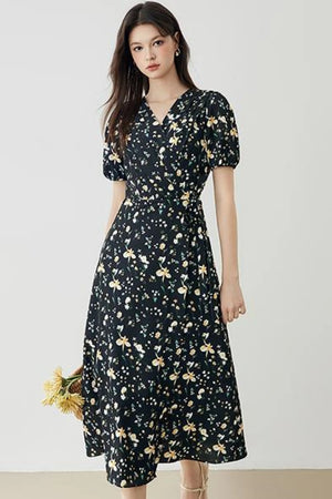 Elegant French Long Dress
