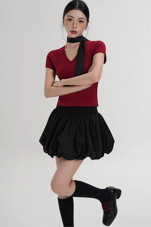 Elegant High-Waisted A-Line Skirt