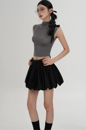 Elegant High-Waisted A-Line Skirt