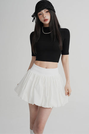 Elegant High-Waisted A-Line Skirt