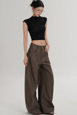 Elegant High-Waisted Sleeveless Top