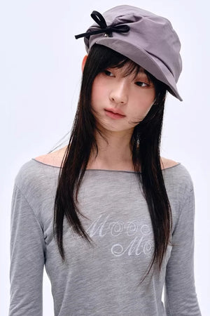 Elegant Irregular Pleated Newsboy Cap