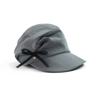 Elegant Irregular Pleated Newsboy Cap