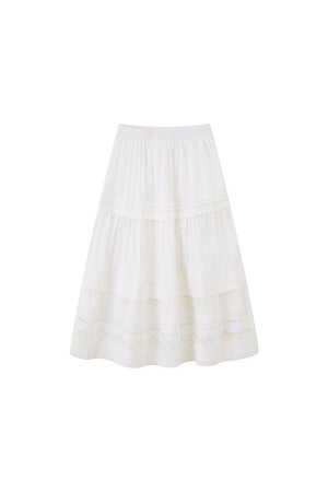 Elegant Lace A-Line Skirt