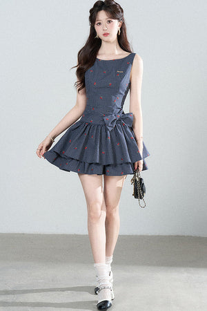 Elegant Plaid Vest Dress