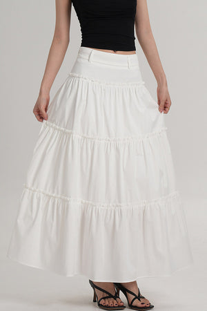 Elegant Pleated A-Line Skirt