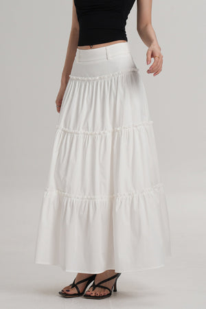 Elegant Pleated A-Line Skirt