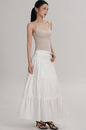Elegant Pleated A-Line Skirt