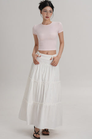 Elegant Pleated A-Line Skirt
