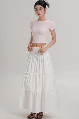 Elegant Pleated A-Line Skirt