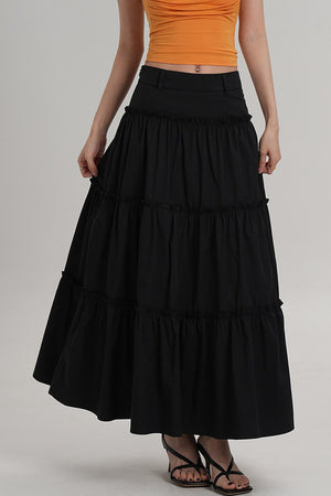 Elegant Pleated A-Line Skirt