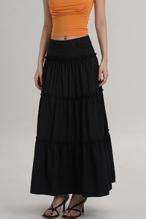 Elegant Pleated A-Line Skirt