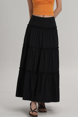 Elegant Pleated A-Line Skirt