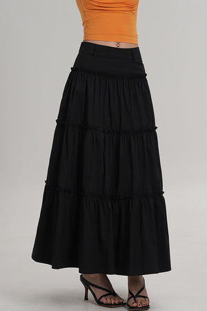 Elegant Pleated A-Line Skirt