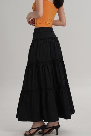 Elegant Pleated A-Line Skirt