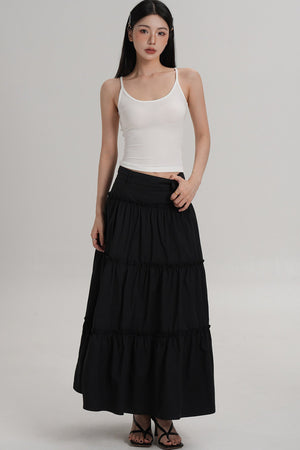 Elegant Pleated A-Line Skirt