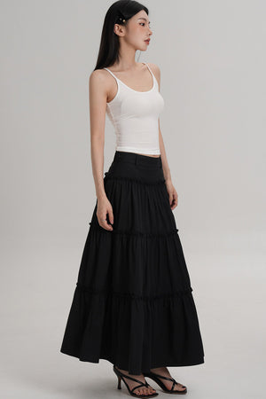 Elegant Pleated A-Line Skirt