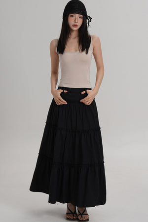 Elegant Pleated A-Line Skirt