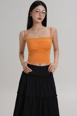 Elegant Pleated Camisole Top
