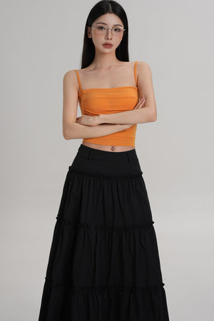 Elegant Pleated Camisole Top