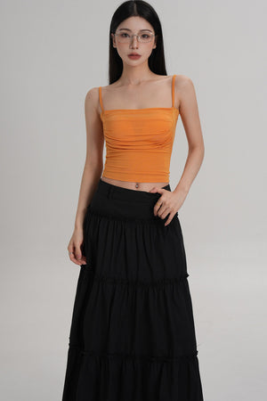 Elegant Pleated Camisole Top