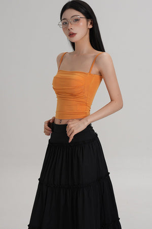 Elegant Pleated Camisole Top