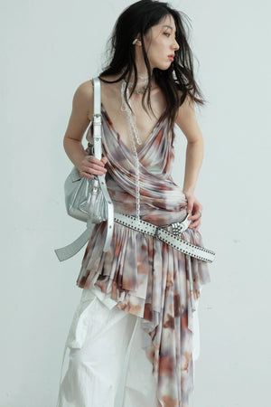 Elegant Pleated Peplum Vest
