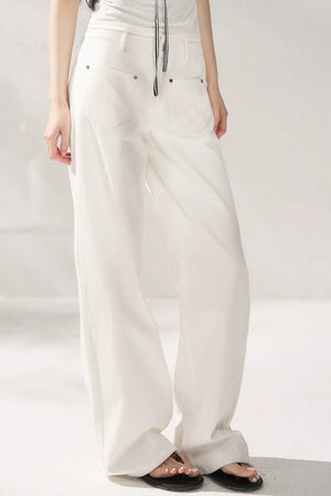Elegant Slimming Wide-Leg Pants
