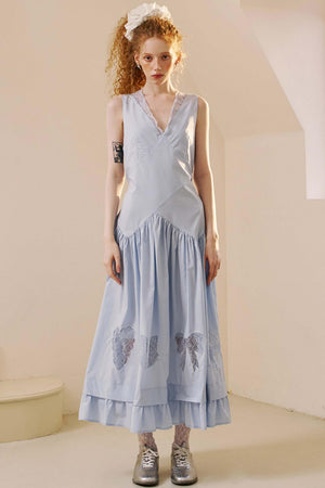 Elegant V-Neck Lace Dress