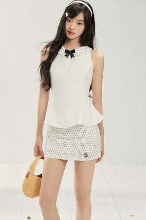 Elegant Waist-Cinching Skirt Set-Up