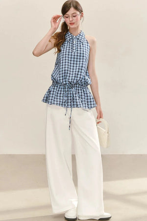 Elegant Wide-Leg White Pants