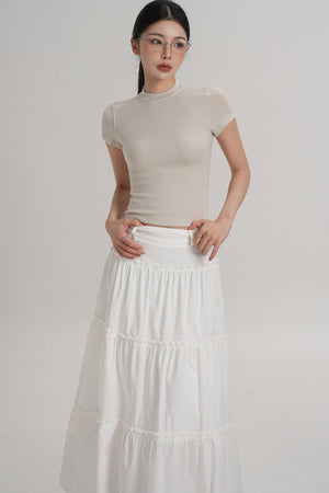 Elegant Wool Waist-Cinching Top