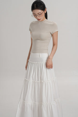 Elegant Wool Waist-Cinching Top