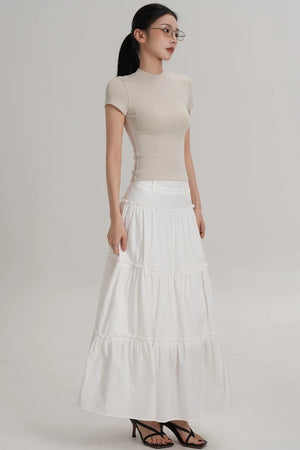 Elegant Wool Waist-Cinching Top