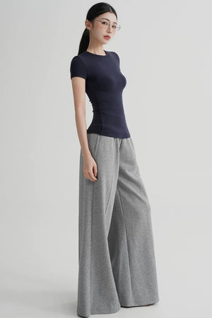 Elegant Wool Waist-Slimming Top