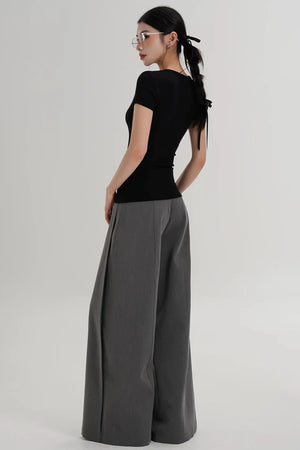 Elegant Wool Waist-Slimming Top