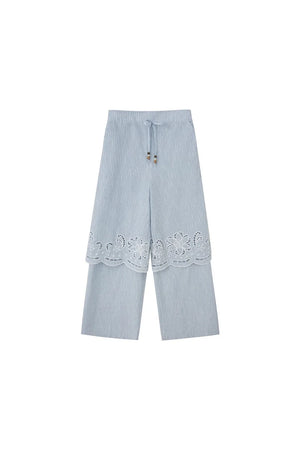 Embroidered Cutout Camisole Set-Up