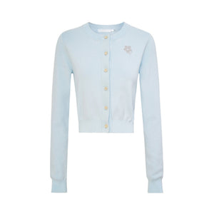 Embroidered Knit Cardigan