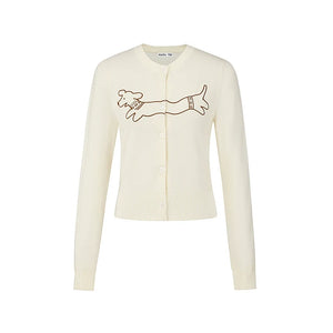 Embroidered Knitted Casual Top